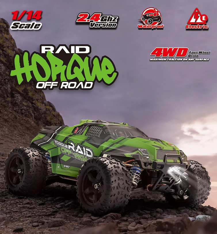 

Remo Hobby 1431/1435 RTR 1/14 2.4G 4WD 45/50km/h Brushed/Brushless RC Car Monster Off-Road Truck Metal Chassis Vehicles Models