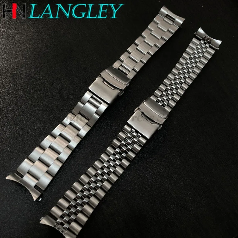 Diver Watch 18mm 19mm 20mm 21mm 22mm 316L Stainless Steel Watch Band for Seiko SKX007/009 Series Wristband Bracelet Accessories