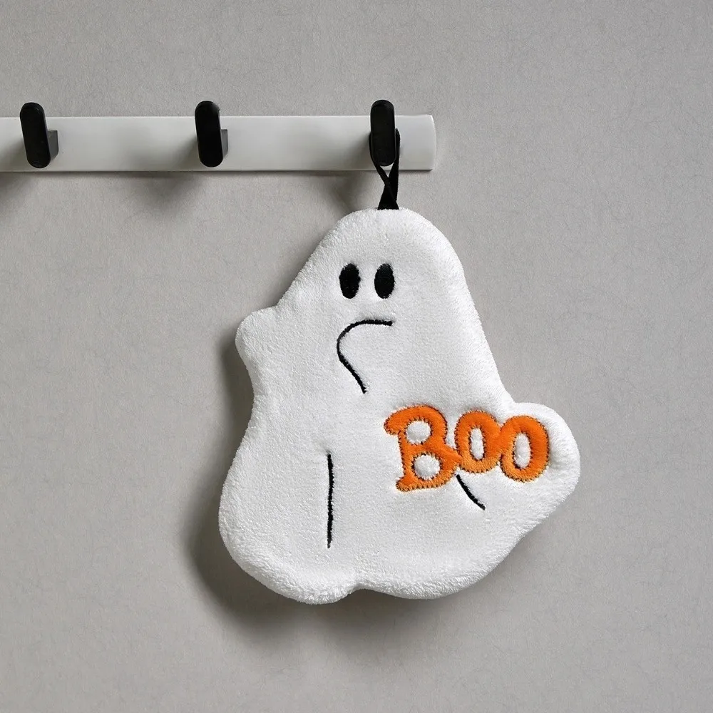 Ultra Absorbent Halloween Hand Towels Coral Fleece Soft Pumpkin Towel Quick Drying Cartoon Bathroom Towels Party Decorations
