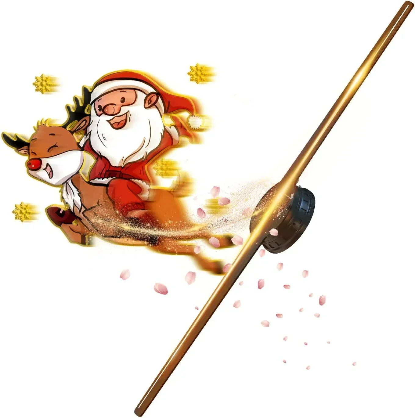 42 سنتيمتر ثلاثية الأبعاد الهولوغرام مروحة ثلاثية الأبعاد جهاز عرض ثلاثي الأبعاد عرض إعلاني ضوء HD جهاز عرض ثلاثي الأبعاد لمتاجر القضبان حفلة عيد الميلاد