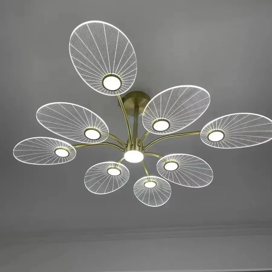 

Modern Crystal LED Chandelier - Dimmable Ceiling Light for Living/Dining Room, Bedroom & Kitchen Home Decor Lighting