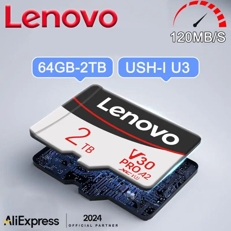 Lenovo  2TB Mini SD Card 1TB 512GB 256GB Fast-Speed Micro TF/SD Card Cartão De Memória 128GB Memory Card For Nintendo Switch Ps5