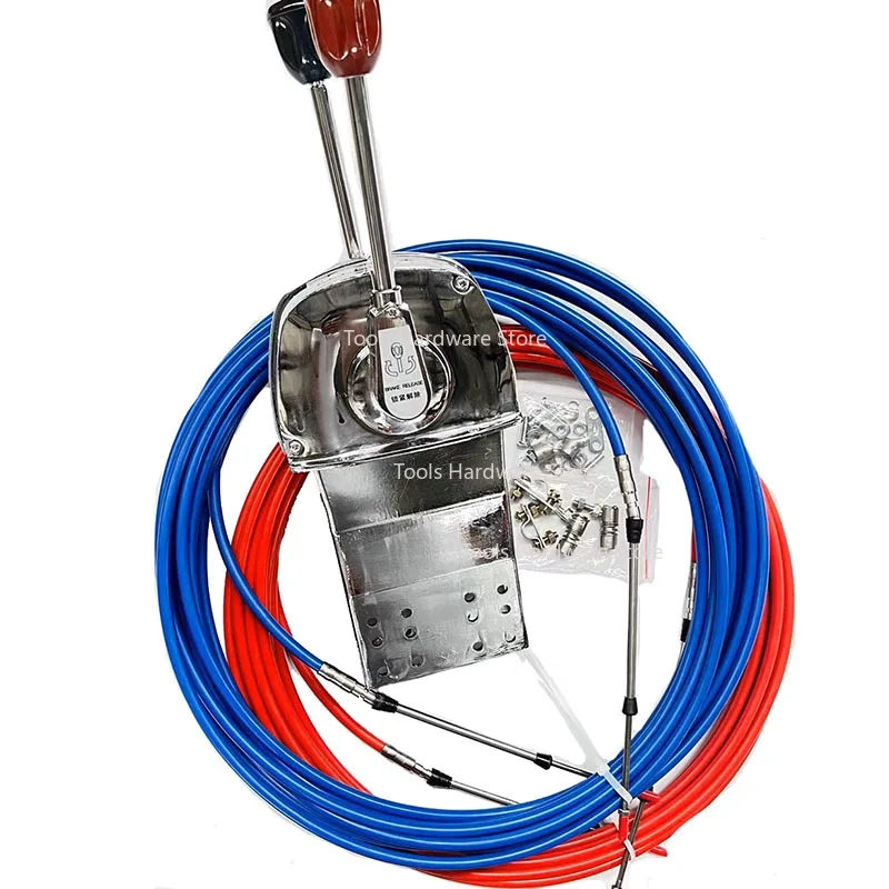 Uniwersalny mechanizm sterowania przepustnicą z podwójnym uchwytem, linką i zewnętrzną jednostką, z miękką osią przekładni.