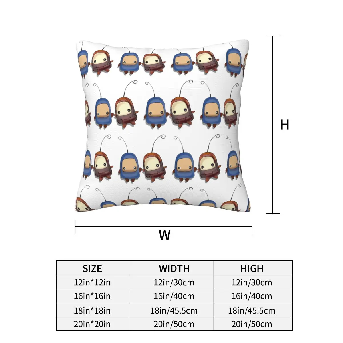 Billies Ilomilo Square Pillowcase Pillow Cover Cushion Decor Comfort Throw Pillow for Home Car