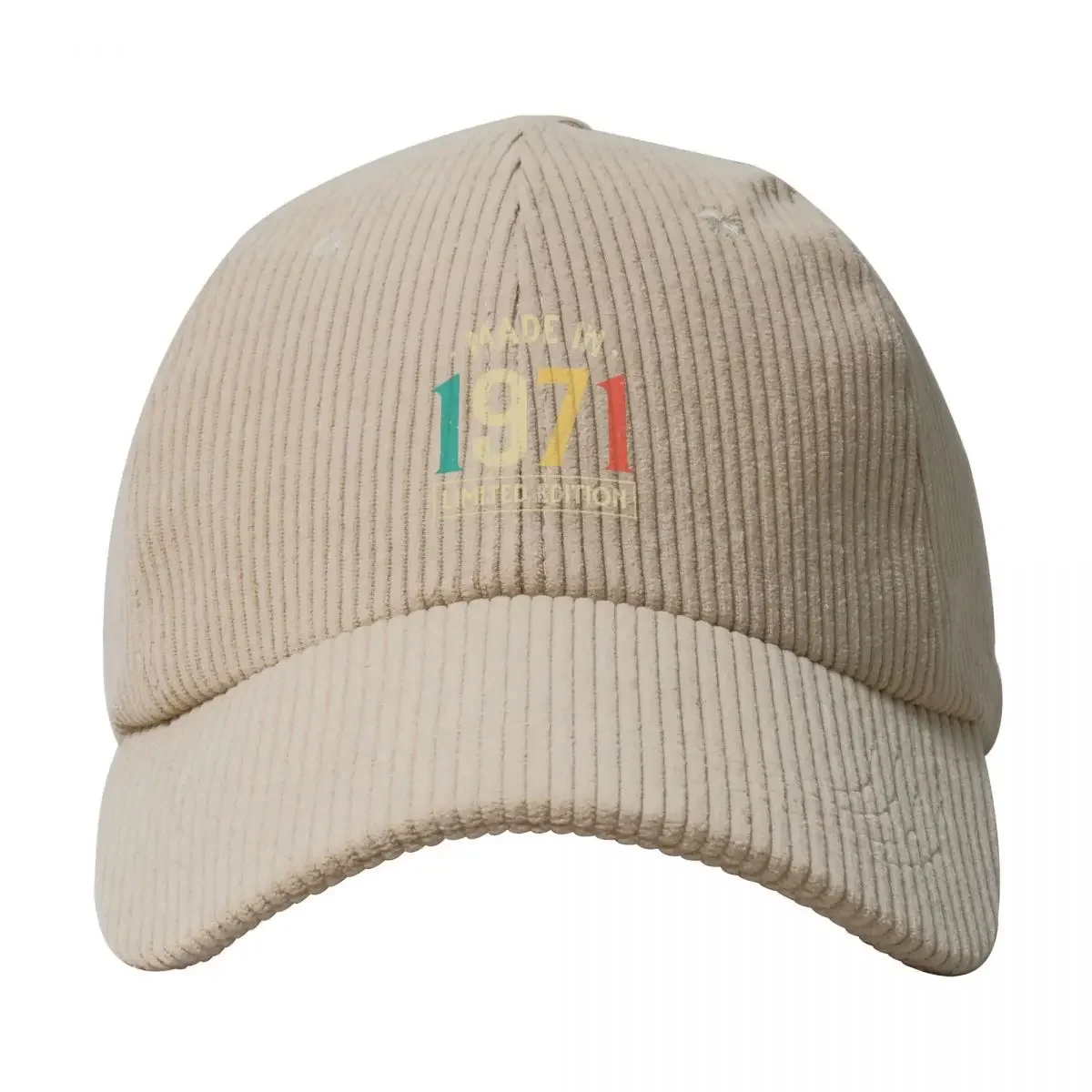 1971 Limited Edition Birthday Unisex Corduroy Baseball Cap