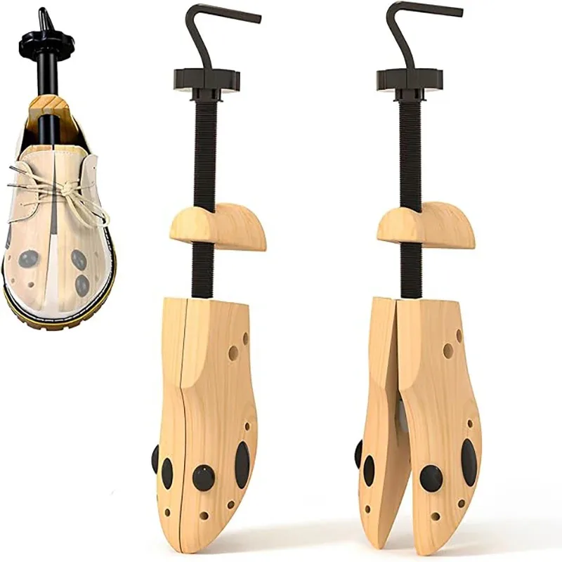 1PCS Shoe Stretcher Women & Men Wide Feet，Wood Shoe Stretcher Adjustable Large Size Shoe Expander Widener Stretch Length Width