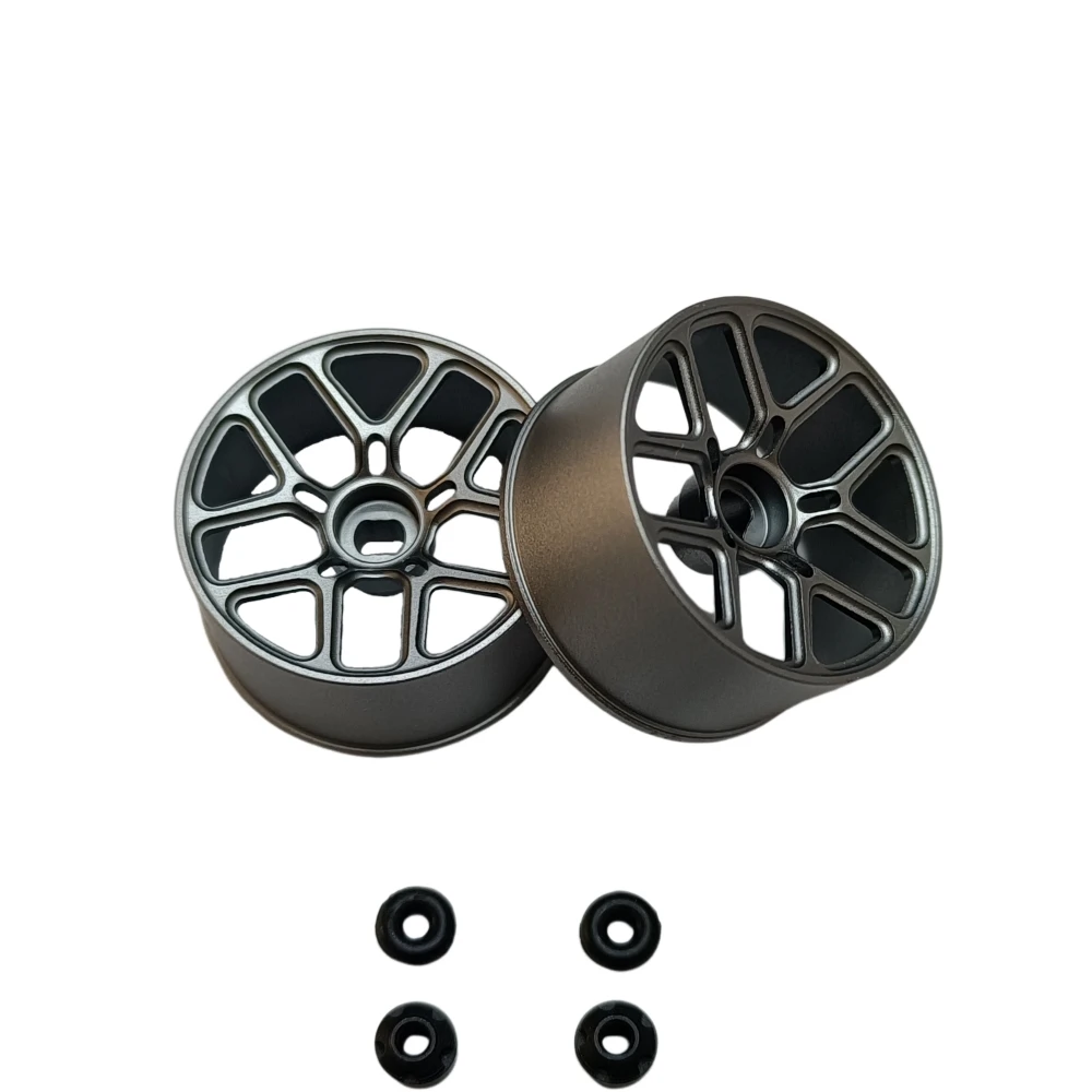 LSD 1/24 22MM Y MINIZ AWD CNC Wheel Grey 2PCS LS Studio