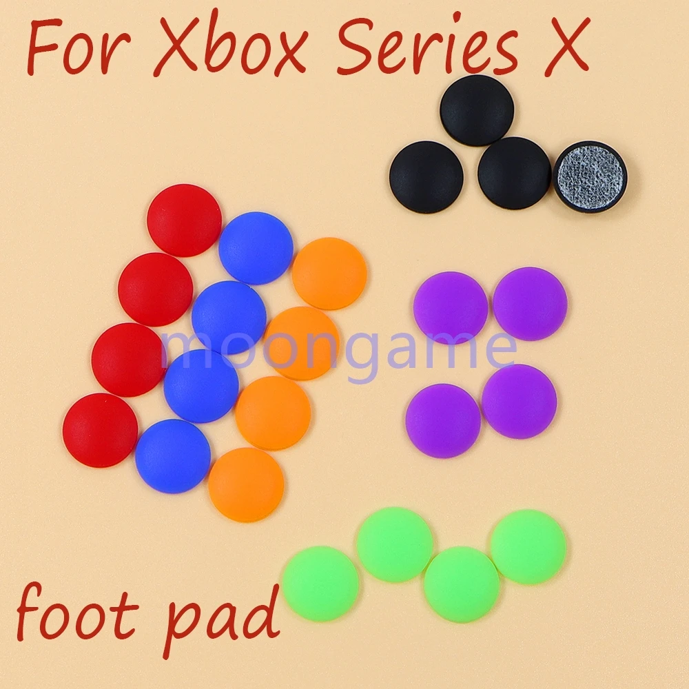 50sets Host Rubber Feet Pad Anti-slip & Shock Absorption Foot Cover Mat for Xbox Series X