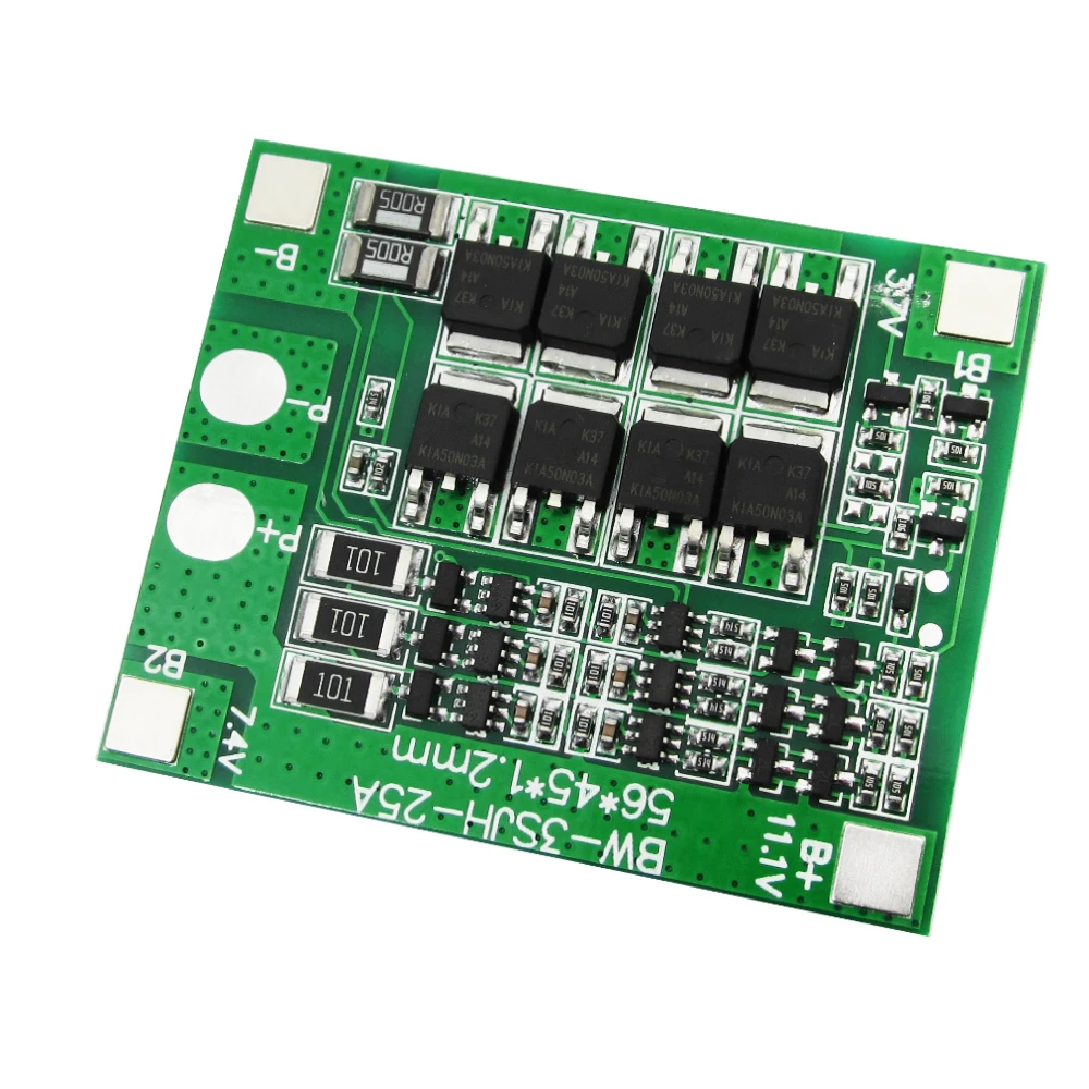 HAILANGNIAO New 3S 25A Li-ion Lithium 18650 BMS PCM battery protection board bms pcm with balance for li-ion lipo