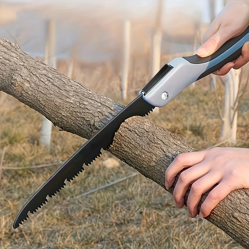 

5-Blade Folding Hand Saw Double-Edged Design Woodworking Tool for Camping Gardening DIY Projects