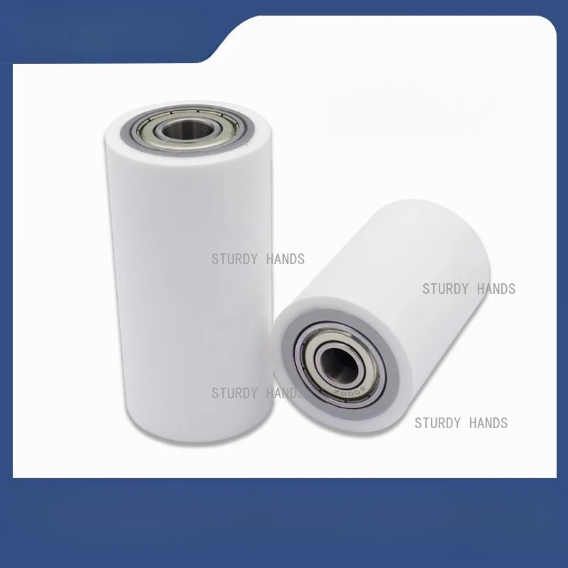 Silicone high-temperature resistant 260 degree encapsulated roller non powered roller double bearing wear-resistant roller