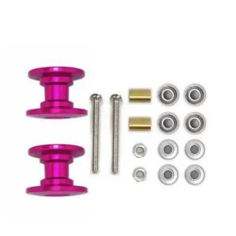 2Pcs 12-13mm Double Guide Roller 95423 Lightweight Aluminum Spare Parts For Tamiya Mini 4WD Car Model - view 5