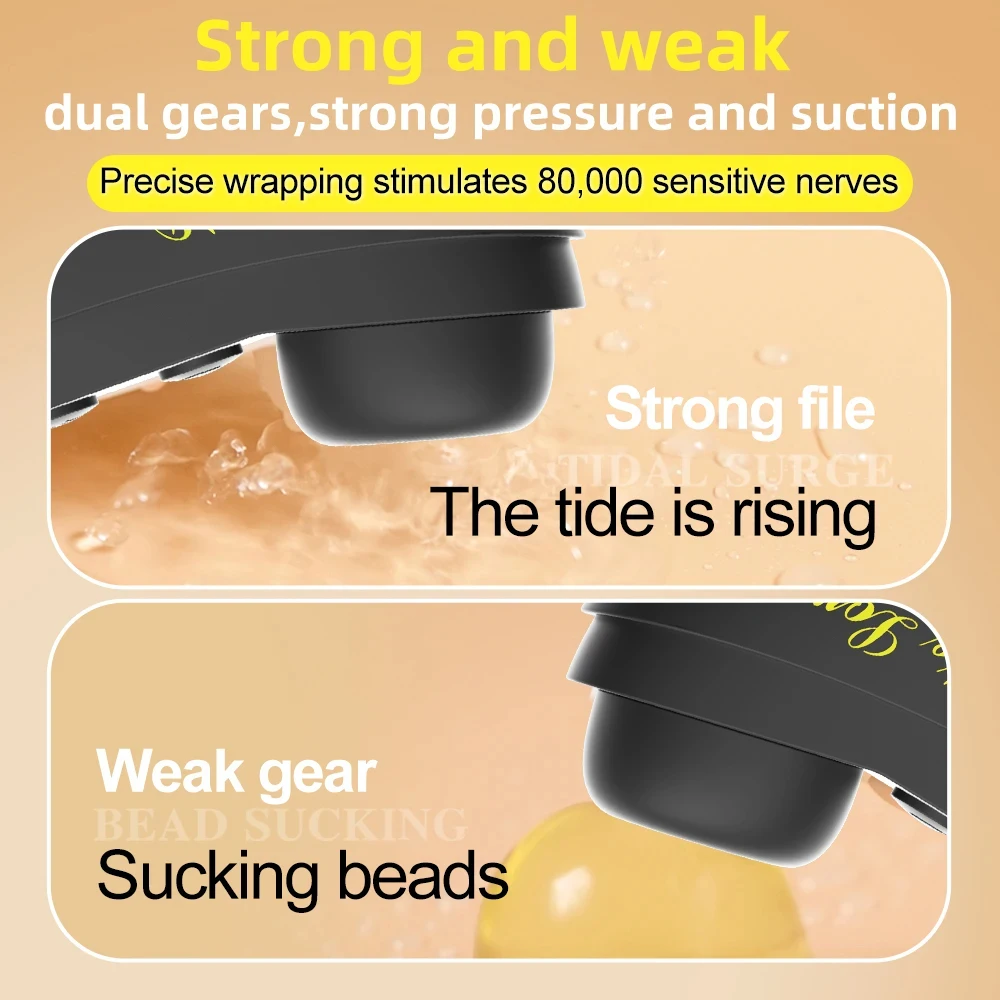 هزاز مص قوي للنساء - محفز فراغ عن طريق الفم لتدليك البظر والحلمة ألعاب جنسية للبالغين 18+