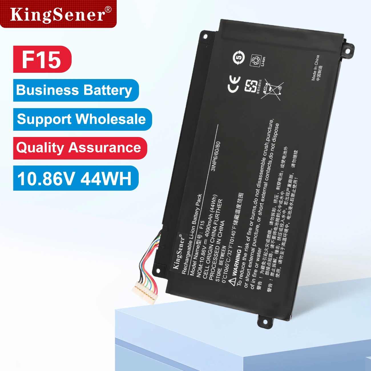 

Аккумулятор KingSener 10,86 в 44Wh F15 для ноутбука Xiaomai 5 Xiaomai 5 Pro Haier Boyue M51-52213 40064155 3ICP7/60/81 для LG 15U370