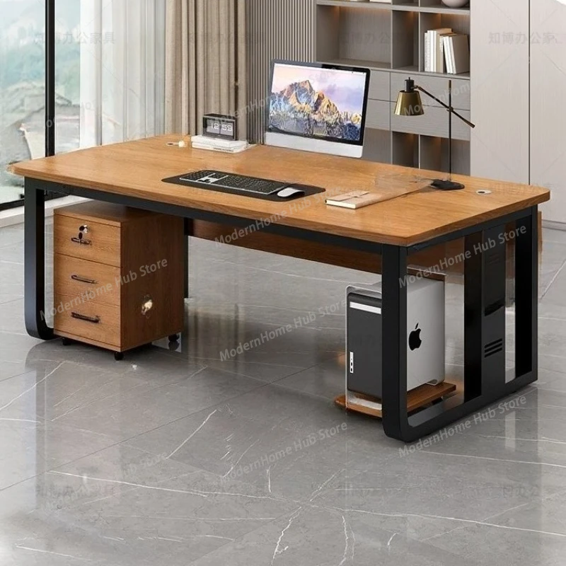 Strong Cheap Executive Desk Modern Asthetic Large Drawers Executive Desk Wood Modern Mesa De Escritorio Office Desk Furniture