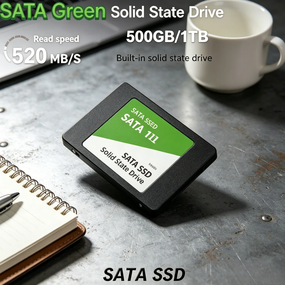 

[Brand] Original SATA Green Portable SSD Fast Transfer Solid State Storage Disk Large Capacity For Desktop Laptop Mobile Phones