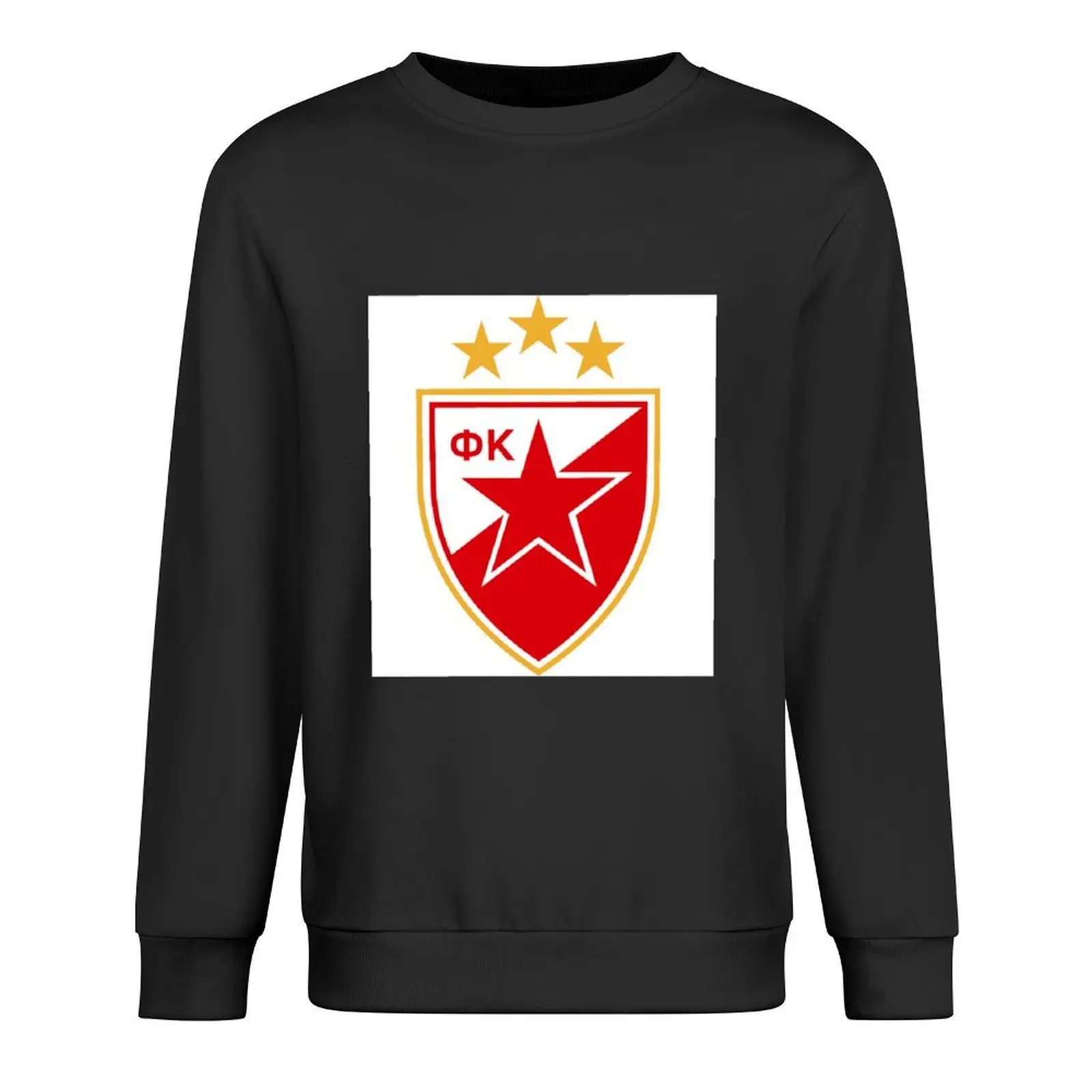 

FK Crvena Zvezda amblem with 3 stars Pullover autumn clothes korean clothes anime clothing mens clothing sweatshirt men