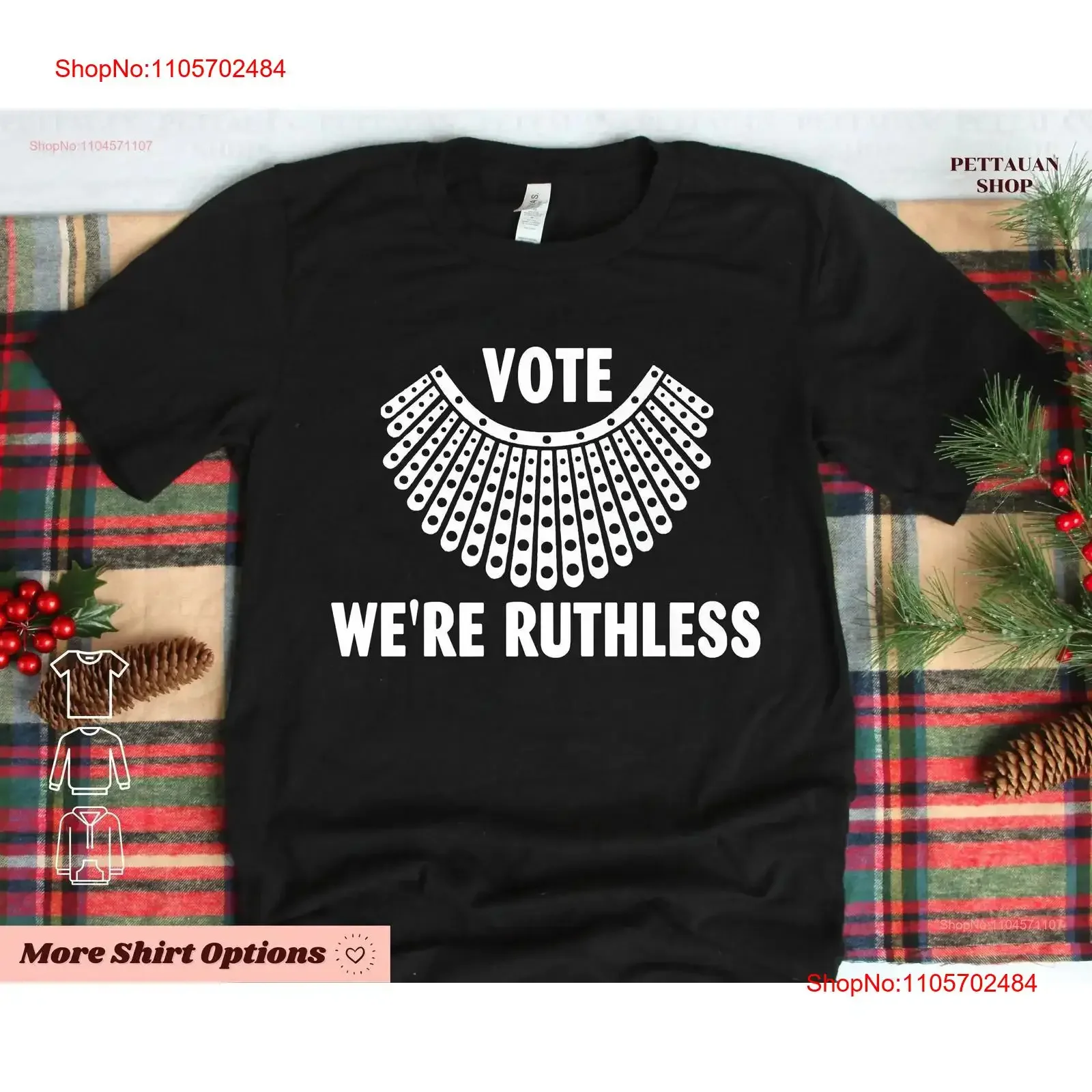 Women Vote We're Ruthless Premium T Shirt RBG SweaT s I Dissent My Body Choice Abortion Rights Use You vintage Washed Versatile
