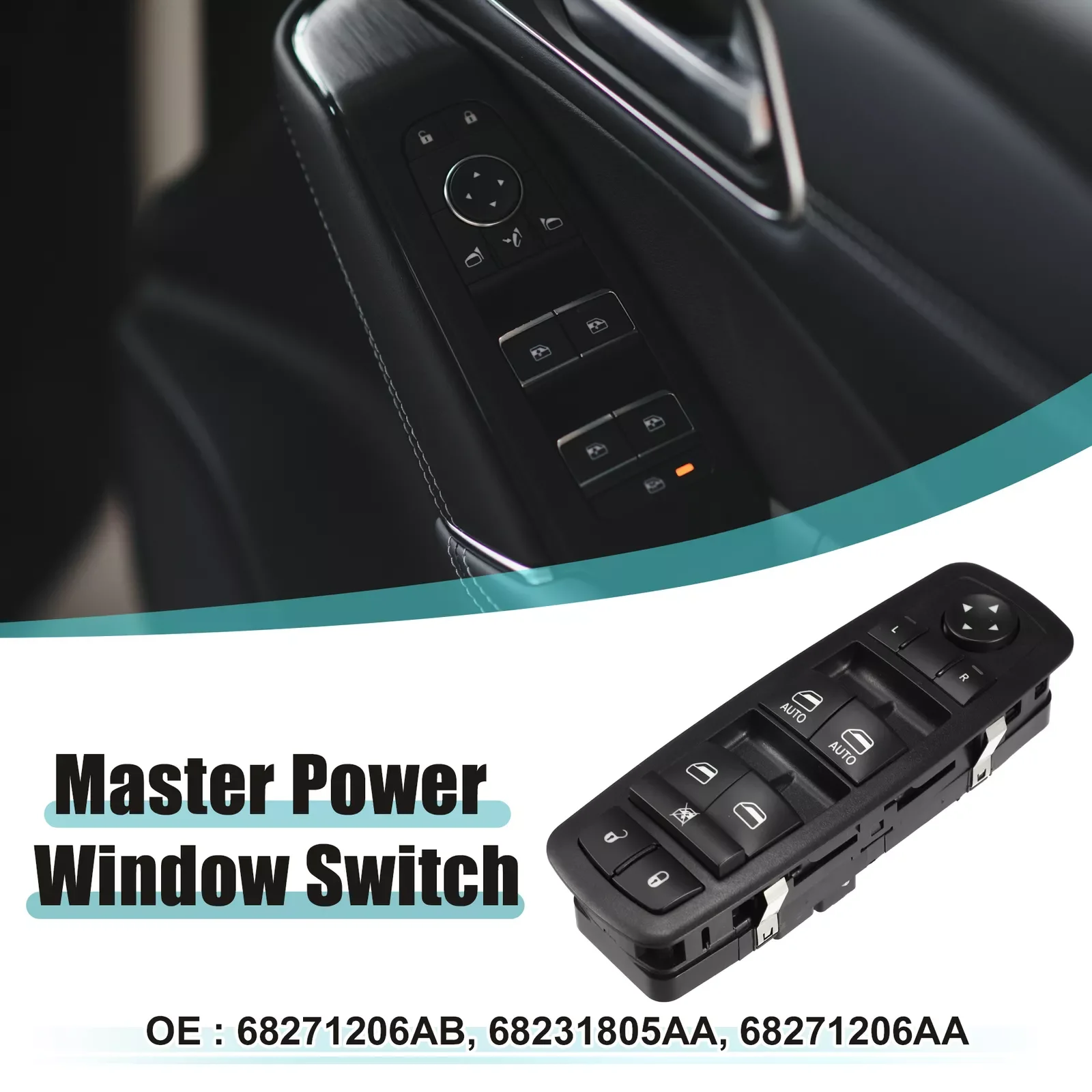 

High quality Master Window Switch for 2011-2017 Dodge Charger Chrysler 68231805AA Front Left Jeep Cherokee FREE SHIPPING!!!