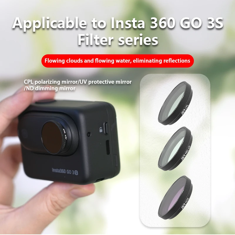 Lens Filter Set for Insta360 Go 3S ND CPL UV Lens Action Camera Accessories