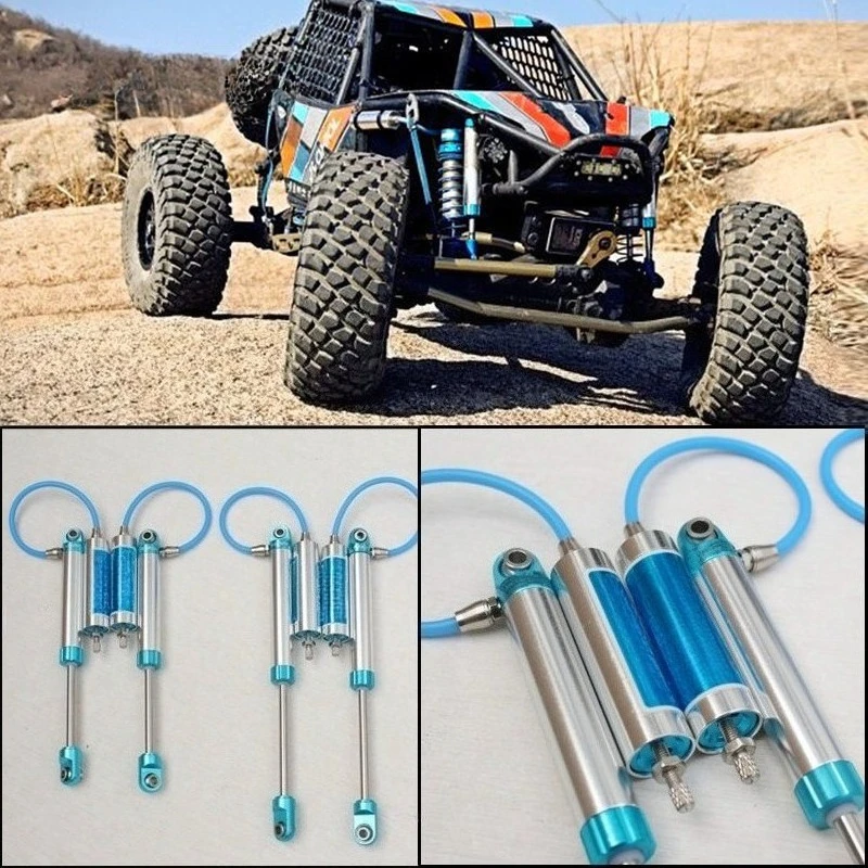 Metal Negative Pressure Shock Absorber Dual Simulation Shock Damper for Axial RR10 90048 90053RC Crawler Upgrade Auxiliary Shock