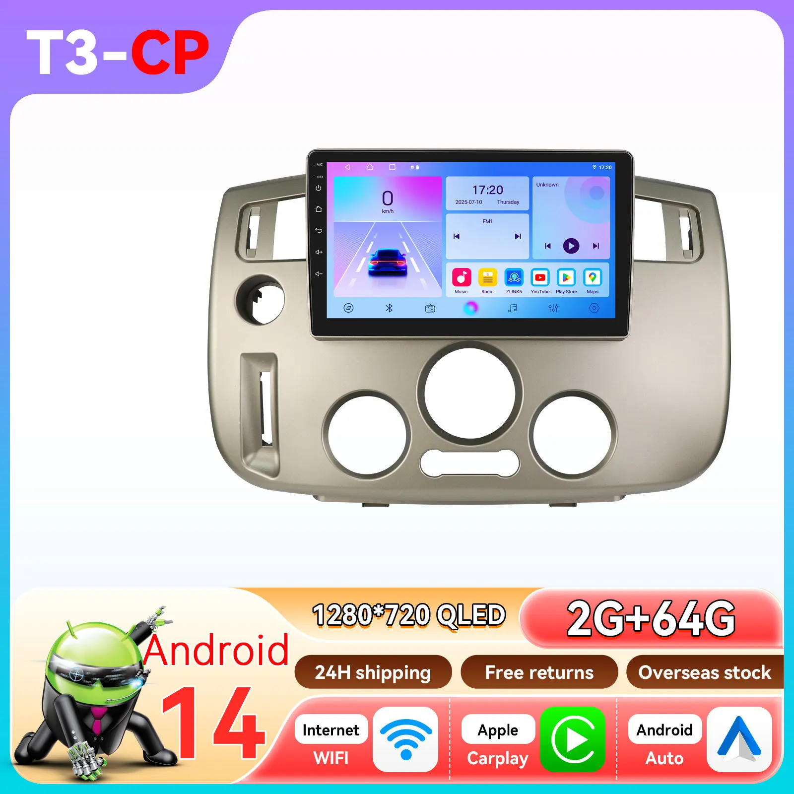 OSSURET AI Android 14 Autoradio Voor Renault Scenic Il 2004-2009 Intelligent Systeem Carplay auto Multimedia Video Player GPS 4G 6115