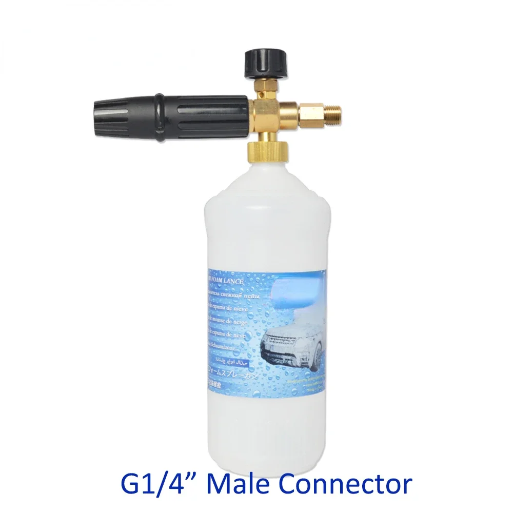 

Foam Nozzle Snow Foam Lance High Pressure Car Washing Foam Soap Gun with G1/4" Male Connector Fitting