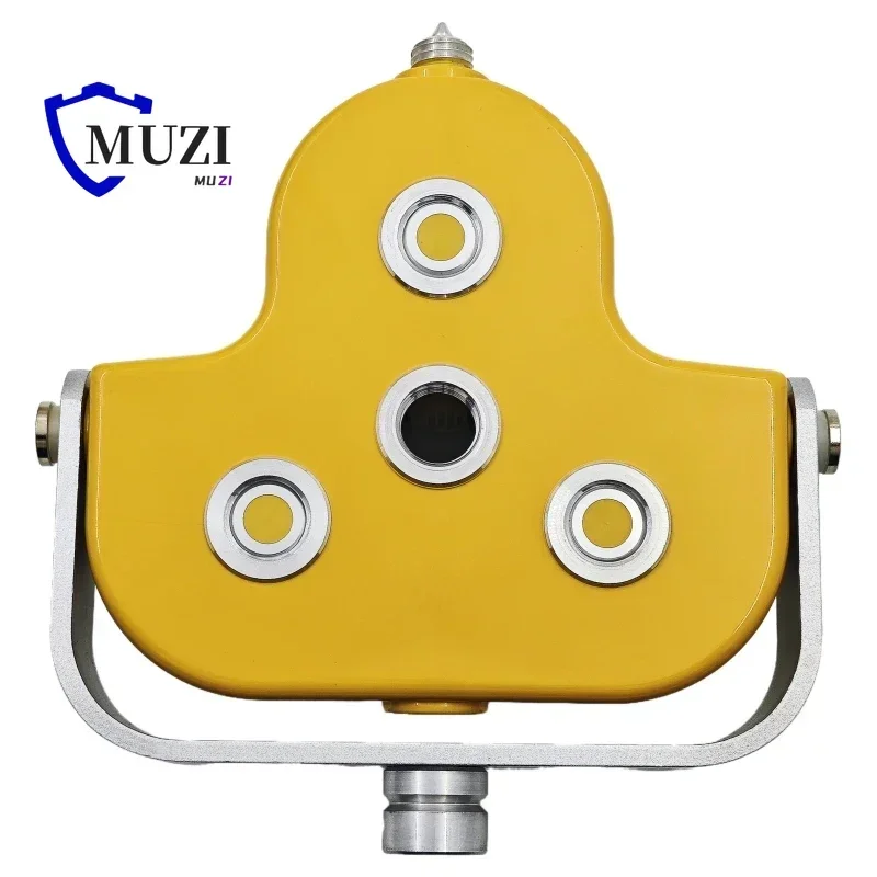 Prisma Triple amarillo de alta calidad con bolsa protectora para estaciones totales Nikon Trimble, compensación de topografía de 0mm/-30mm, triple reflejo