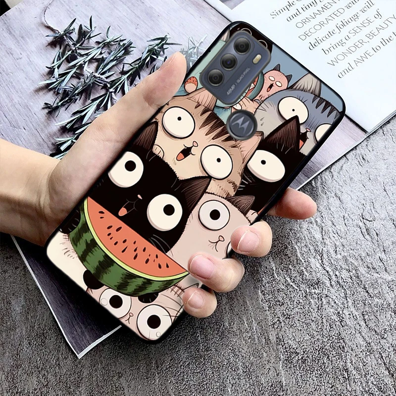 Funda de teléfono con diseño de gato para G84 G22 G32 G34 G52 G10 G20 G30 G60 G60S G13 G50 G54 G62 G53 G72 G85 G24 Power