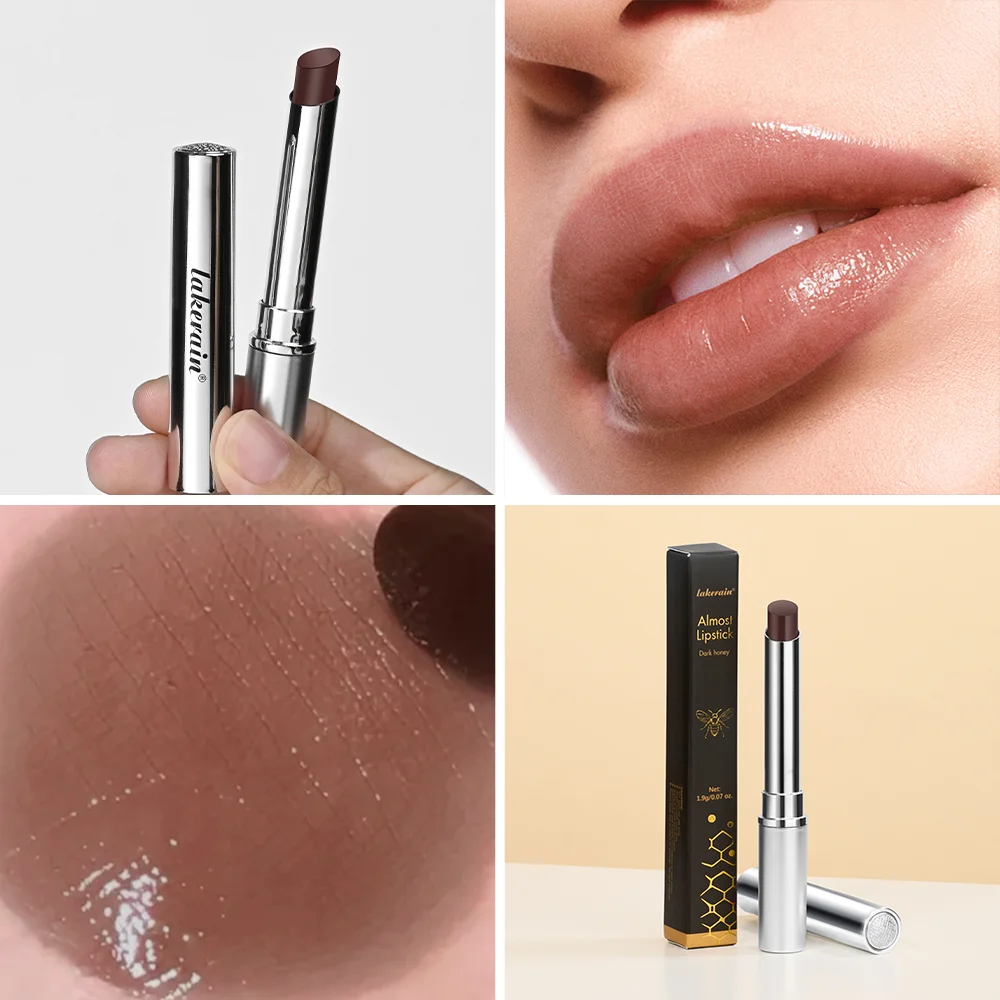 Bálsamo labial de miel negra incolora, lápiz labial de larga duración, hidratante e higiénico, maquillaje nutritivo, cosméticos para el cuidado de los labios