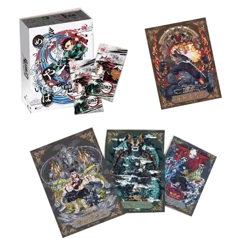 

Demon Slayer Collection Cards Strong Card Demon Slayer Kimetsu No Yaiba Nfinite Castle 2 Layer Right Angle Thick Anime Cards