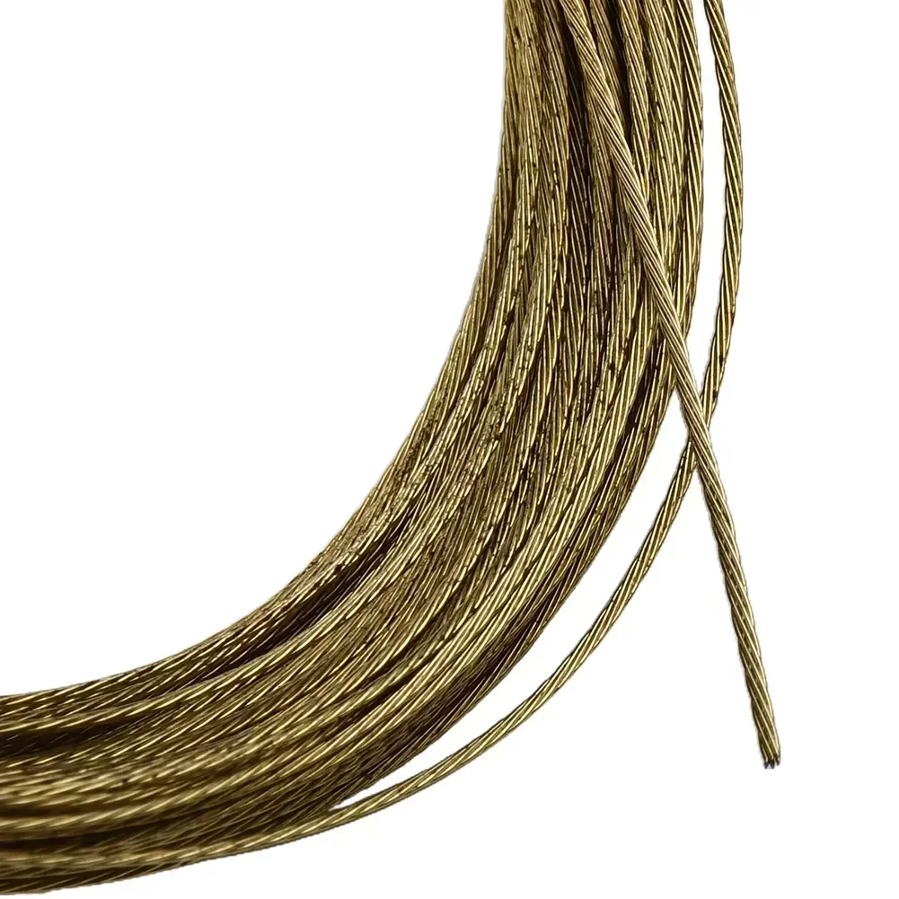 

Carhome 22m0.8mm Auto Windscreen Glass Cutting Cut Out Braided Removal Wire Gold Roll Automobile Windshield Removal Tool 7 Stran