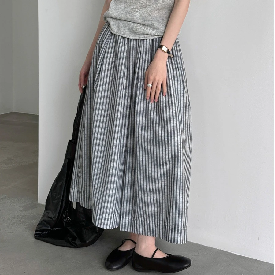 

Pants Women Wide Leg Long Pants High Waist Straight Trousers Y2k Streetwear Elegant Splice Work Casual Loose Striped 2026
