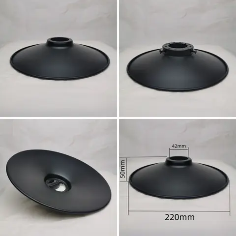 काले लोहे का लैंपशेड अमेरिकी रेट्रो औद्योगिक शैली झूमर दीवार लैंप टेबल लैंप रेस्तरां कपड़ों की दुकान लैंप सहायक उपकरण 6 best sales काले धातु लैंप शेड - №2