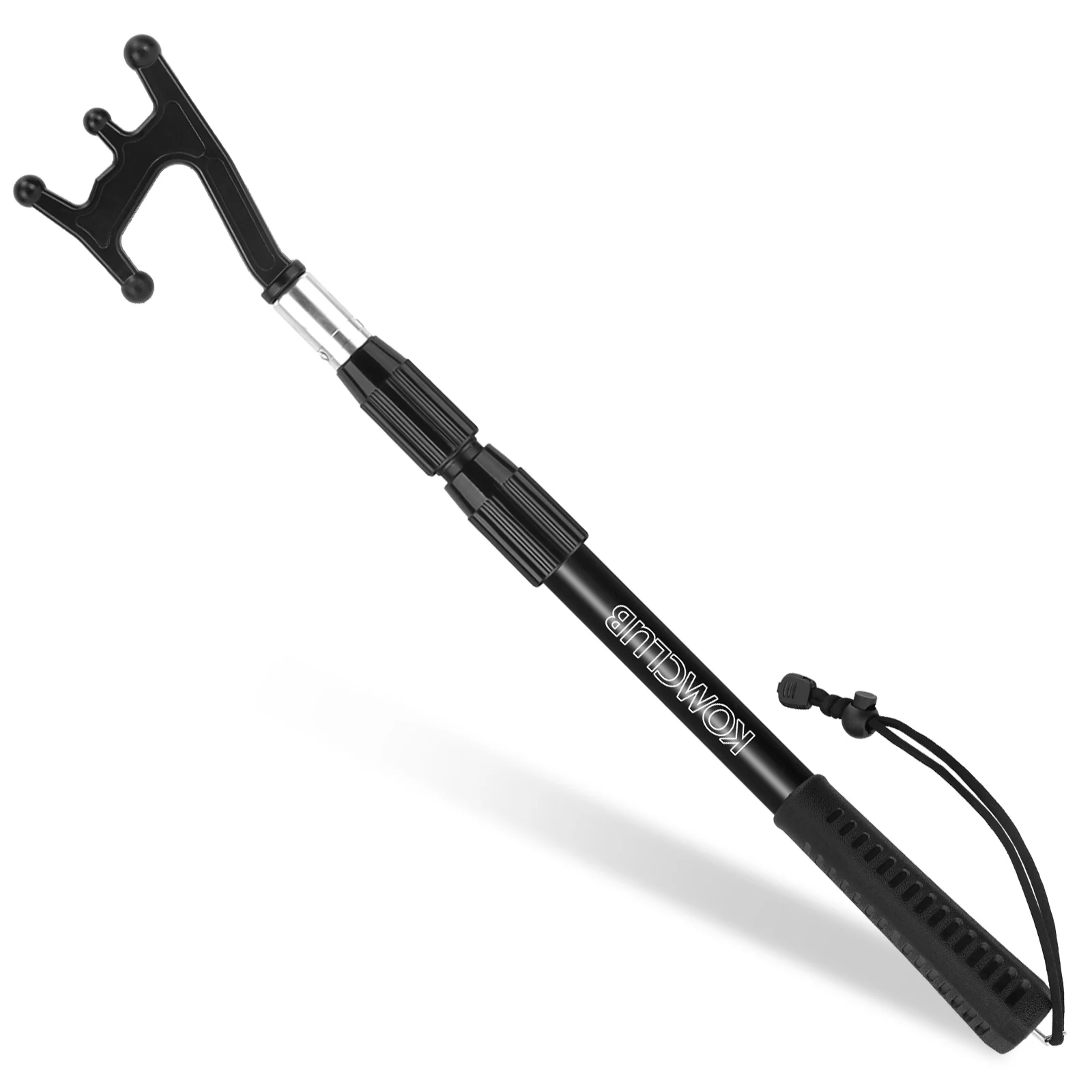 SANLIKE 1M Telescopic Adjustable Boat Hook For docking Lightweight floating non-slip rubber handle Durable and rust-resistant