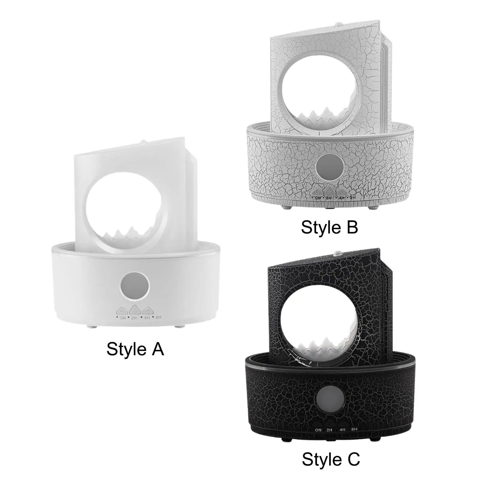 Essential Oil Diffuser Decor Waterless Auto Shut Off Noiseless Portable Air Humidifier for Bedroom Bedside Office Tabletop Yoga