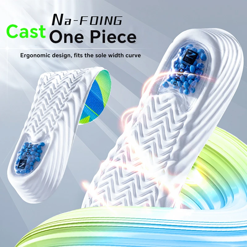 1 زوج إيفا الرياضة النعال مرونة عالية زيادة الارتفاع بطانة حذاء امتصاص الصدمات نعل تخفيف آلام الكعب الأحذية وسادة