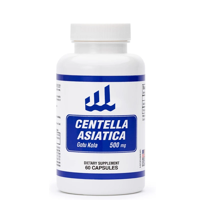 Centella Asiatica 캡슐, 눈 잔디 캡슐 추출물, 500mg, 60 캡슐