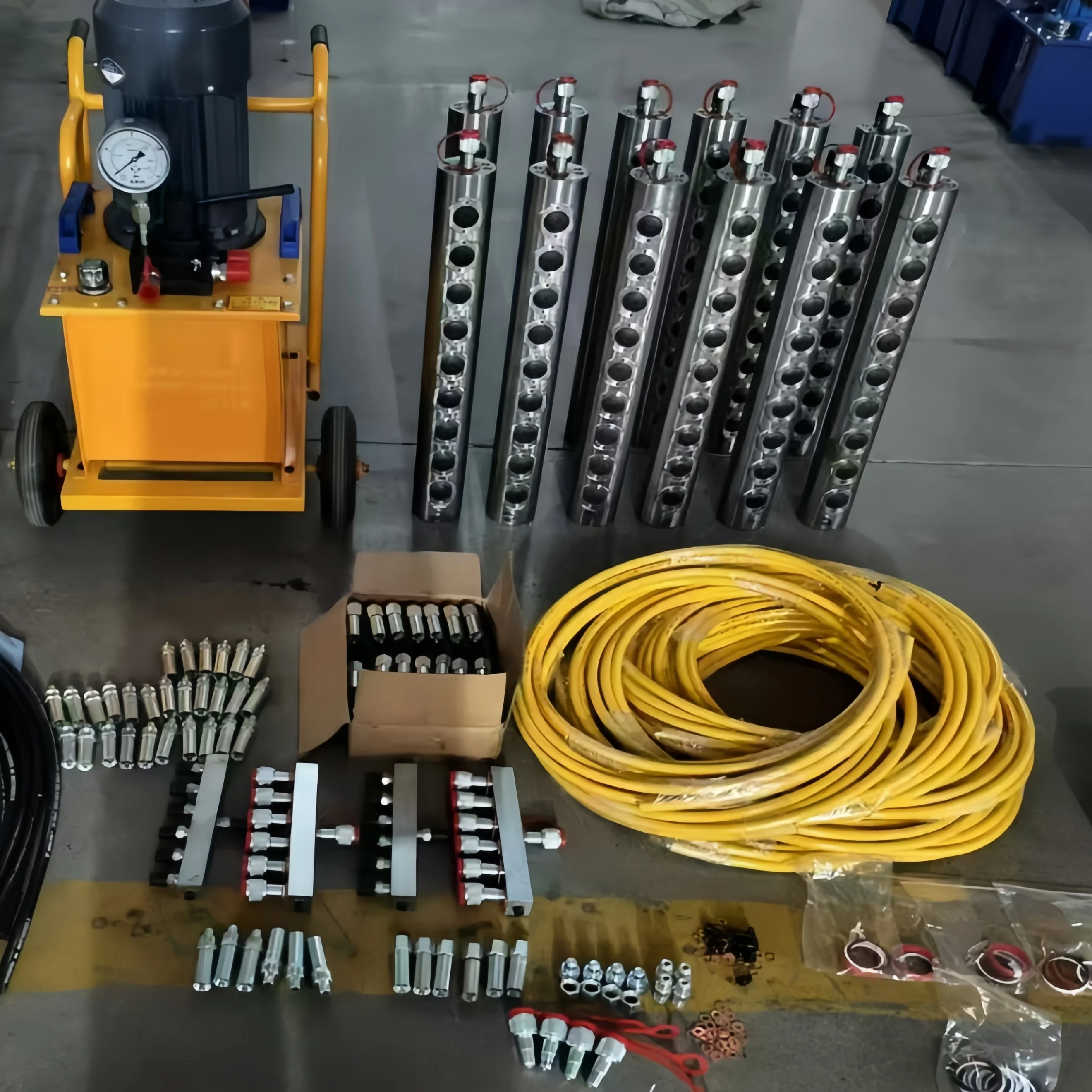 

V-90 Electric Hydraulic Rock Splitting Rods Light Piston Type Stone Splitters for Mining - Hydraulic Rock Light Splitting Rods