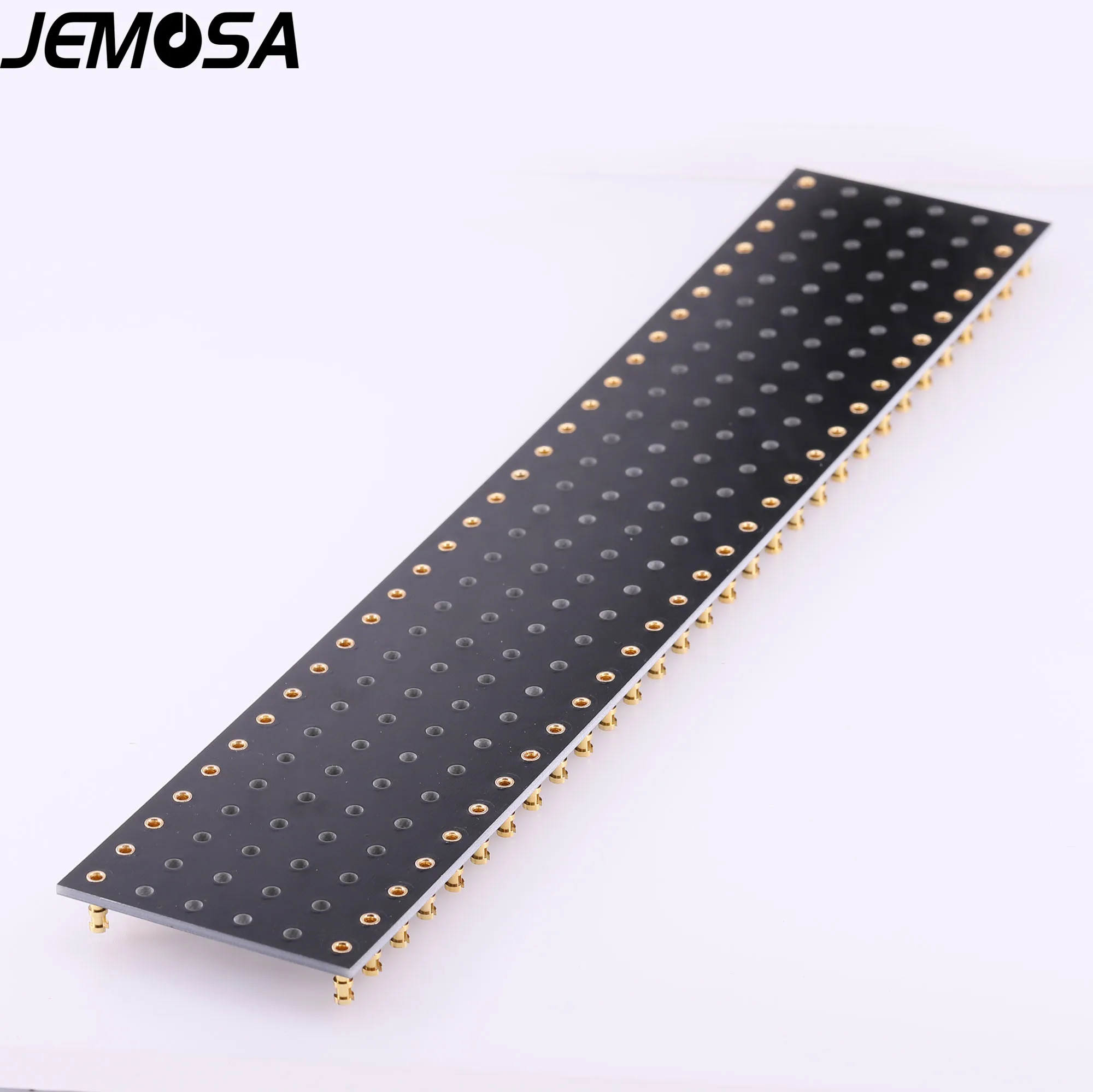 JEMOSA 1PC 60 posts Red Black Tag Strip Turret Lug Board Gold Plated For Hifi Vintage Tube Audio Guitar AMP DIY 300x60x2mm