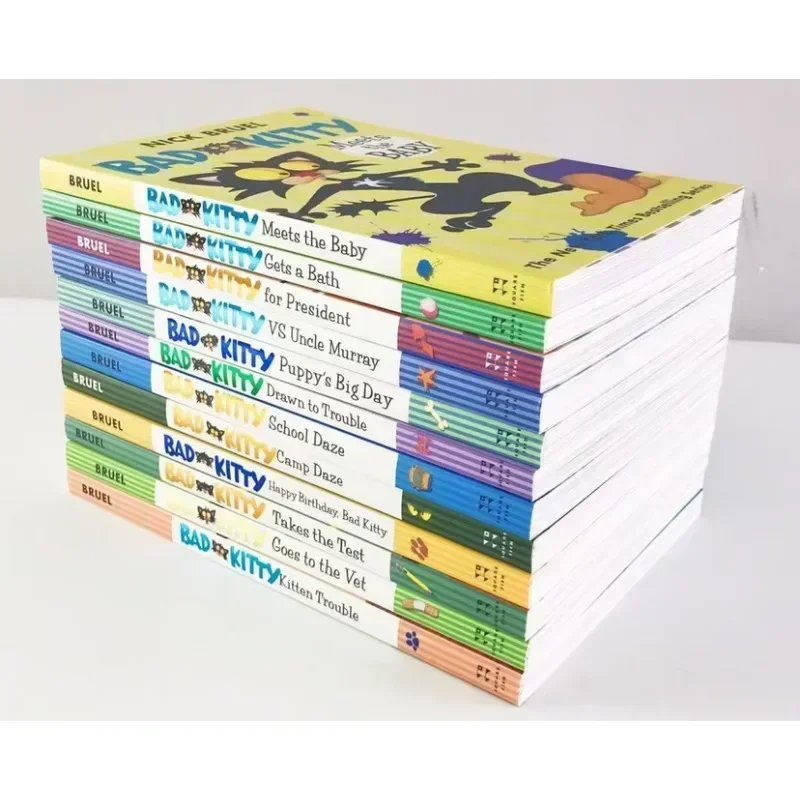 

Books ofEnglish Original Bad Kitty 12 Volumes of Children'S Comic Story Book for Primary and Secondary School English Reading