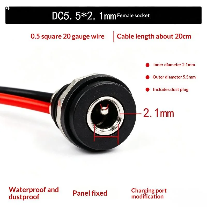 DC 5.5x2.1/2.5mm Male Female Charging Cable For 36V 48V E-Bike Li-ion Battery Electric Bicycle ChargerNF stationery