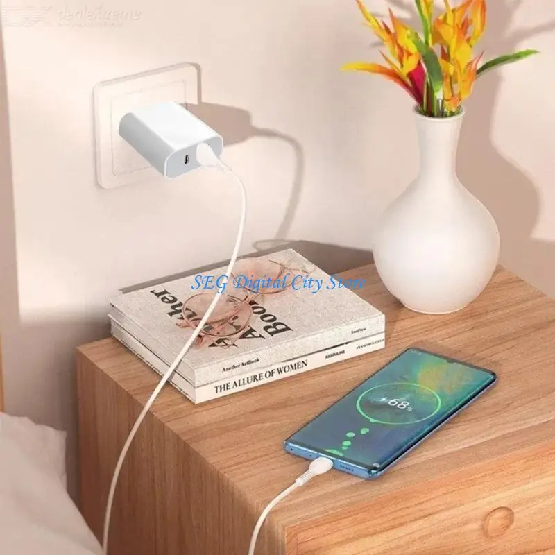 

U75B Fast USB C Зарядное адаптер AC100V240V 50-60 Гц входной настенный заряд