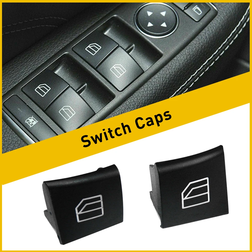 2Pcs Mercedes-Benz Window Switch Repiar Button Caps For ML350 R320 X164 W164 W251 R ML GL-Class 2007 2008 2009 2012 2010 2011