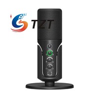 TZT Profile USB Condenser Microphone Professional Desktop Mic for Computer Live-streaming/Karaoke/Recording