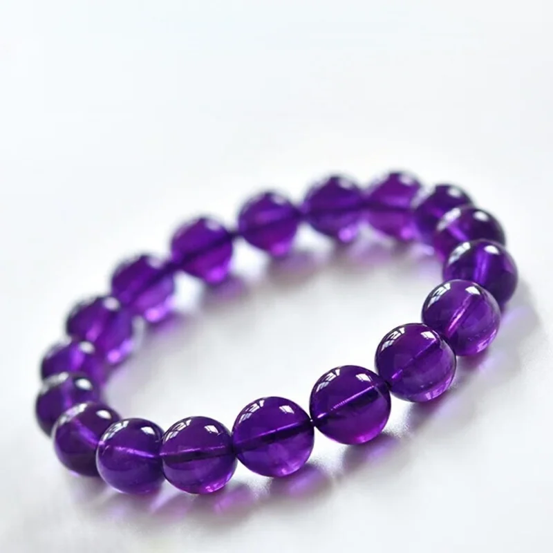 سوار مطرز بالجمشت مصنوع يدويًا - مجوهرات كريستال على طراز بوهو للنساء، تصميم قابل للتمدد يناسب معظم المعصمين، زينة يومية عصرية #1