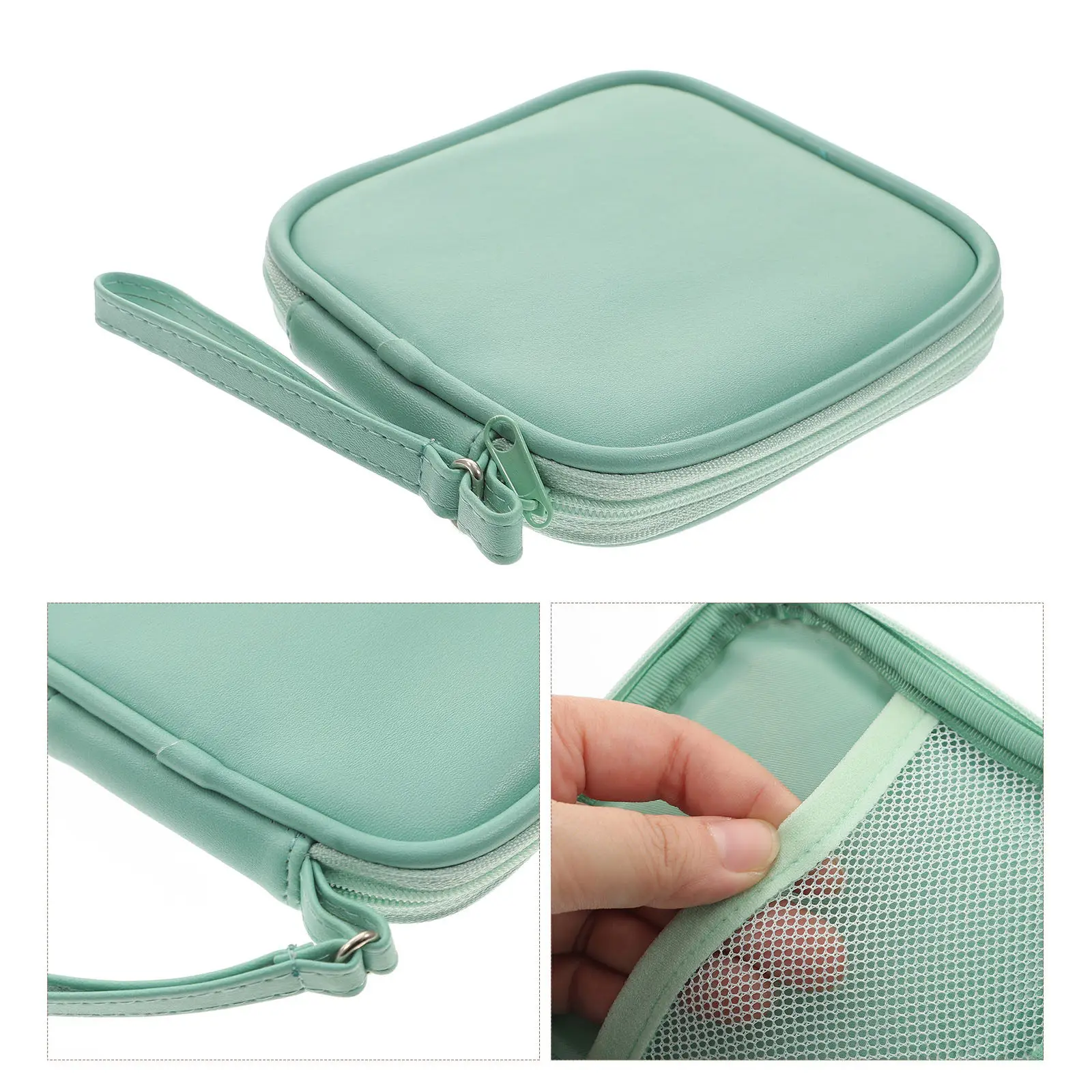 Data Line Storage Pouch Earphone Organizer Bag Travel Digital Accessories Protector Durable Easy Clean Smooth Zipper