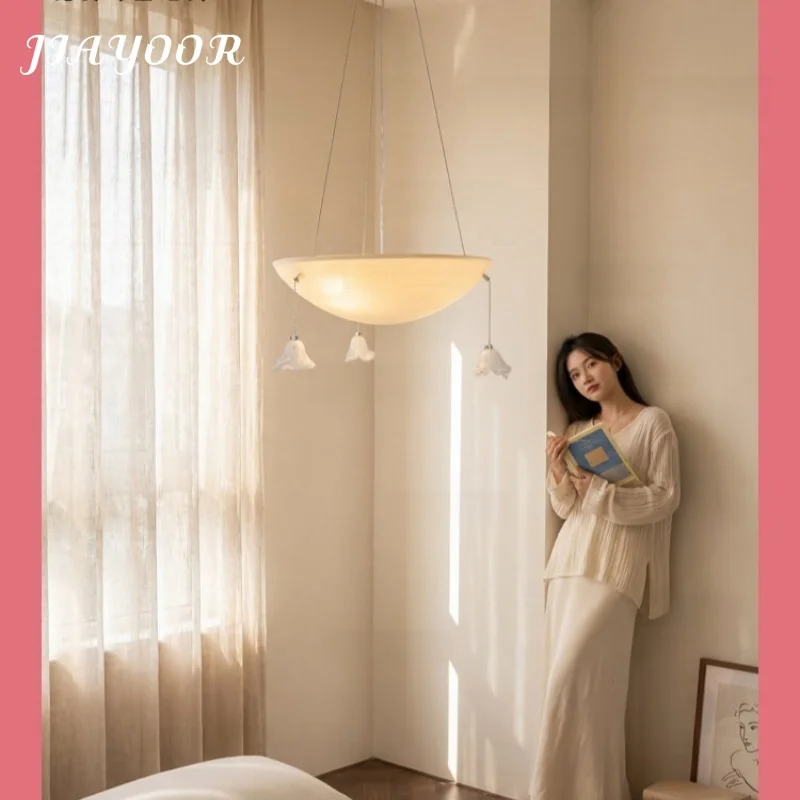French Mid Century Cream Style Pendant Light 2026 New High End Dining Room Bedroom Creative Decor Lighting Home Changeable