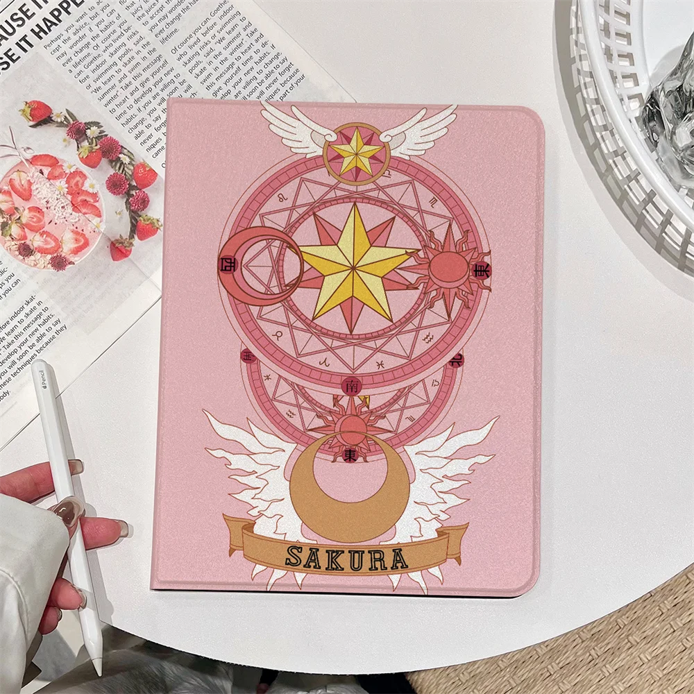 

Защитный чехол с милым мультяшным рисунком для iPad Air 6 2024 2022 10th Air 4 5 2020 10,2 9th 8th 7th Pro 11 Mini6/5/4 9,7inch Cover