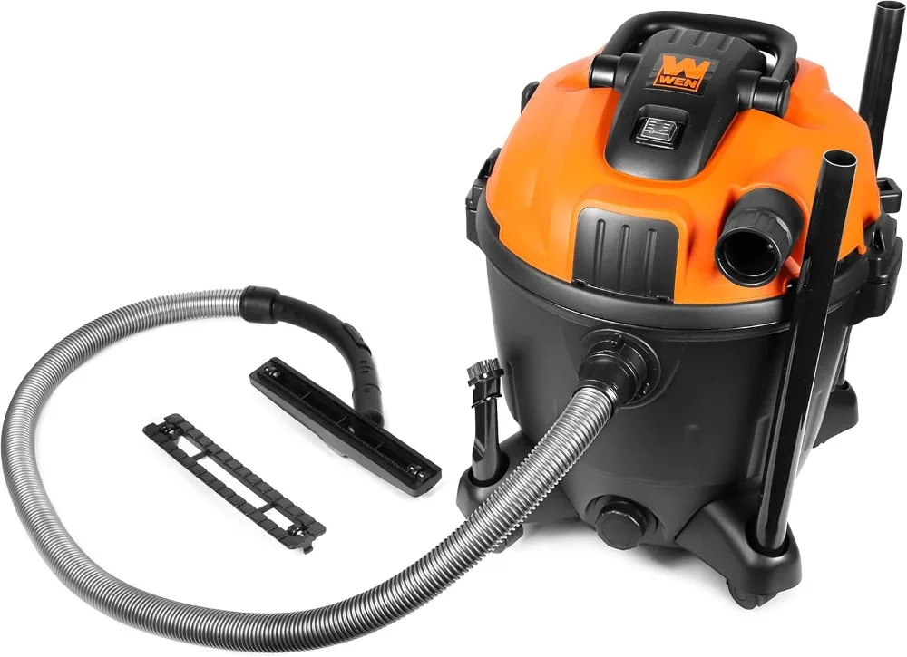 Aspirateur et souffleur humides/secs HEPA portables de 10 A et 5 gallons avec filtre, tuyau, accessoires de 0,3 microns